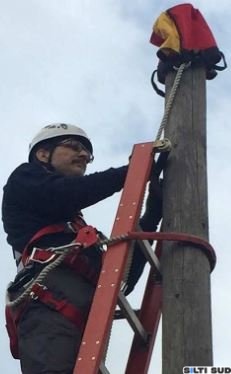 Dispositif antichute sur poteau "Rabbit kit"